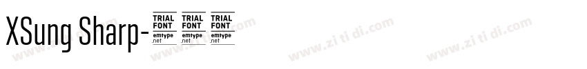 XSung Sharp字体转换